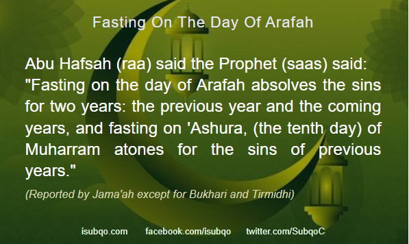 Fasting on the day of Arafah